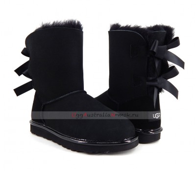 UGG BAILEY BOW II METALLIC BLACK