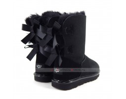 UGG BAILEY BOW II METALLIC BLACK