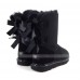 UGG BAILEY BOW II METALLIC BLACK