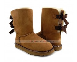 UGG BAILEY BOW II METALLIC CHESTNUT