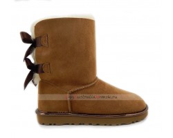 UGG BAILEY BOW II METALLIC CHESTNUT