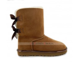 UGG BAILEY BOW II METALLIC CHESTNUT