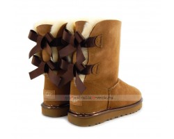 UGG BAILEY BOW II METALLIC CHESTNUT