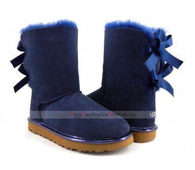 UGG BAILEY BOW II METALLIC NAVY