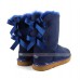 UGG BAILEY BOW II METALLIC NAVY