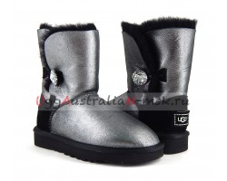 UGG BAILEY BUTTON II GLITTER BLACK