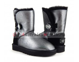 UGG BAILEY BUTTON II GLITTER BLACK