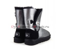 UGG BAILEY BUTTON II GLITTER BLACK