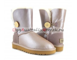 UGG BAILEY BUTTON II METALLIC AZURE