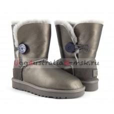 UGG BAILEY BUTTON SHORT II METALLIC PEWTER