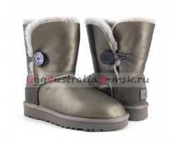 UGG BAILEY BUTTON SHORT II METALLIC PEWTER