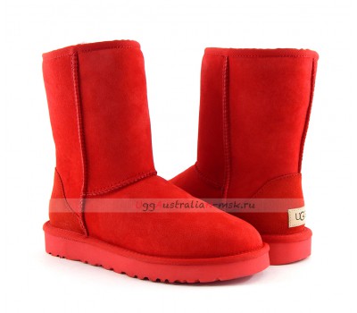 UGG CLASSIC II SHORT RED