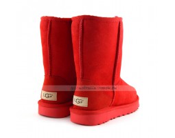 UGG CLASSIC II SHORT RED