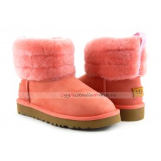 UGG ClASSIC MINI FLUFF QUILTED BOOT ROSE