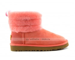 UGG ClASSIC MINI FLUFF QUILTED BOOT ROSE