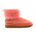UGG ClASSIC MINI FLUFF QUILTED BOOT ROSE