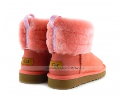 UGG ClASSIC MINI FLUFF QUILTED BOOT ROSE