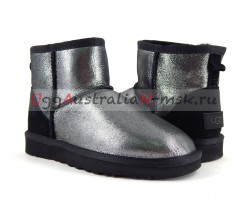 UGG CLASSIC MINI II GLITTER BLACK