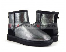 UGG CLASSIC MINI II GLITTER BLACK