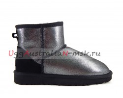 UGG CLASSIC MINI II GLITTER BLACK