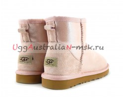 UGG CLASSIC MINI II GLITTER ROSE