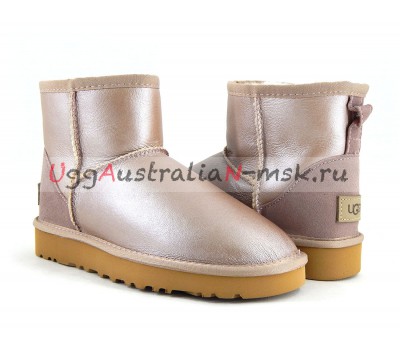 UGG CLASSIC MINI II METALLIC AZURE