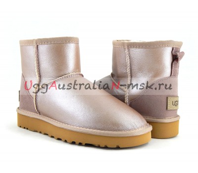 UGG CLASSIC MINI II METALLIC AZURE