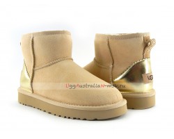 UGG CLASSIC MINI II METALLIC SLATE