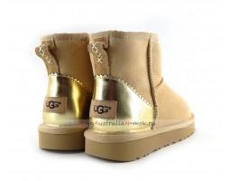 UGG CLASSIC MINI II METALLIC SLATE