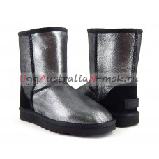 UGG CLASSIC SHORT II GLITTER BLACK