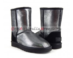 UGG CLASSIC SHORT II GLITTER BLACK