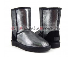 UGG CLASSIC SHORT II GLITTER BLACK