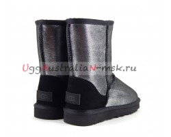 UGG CLASSIC SHORT II GLITTER BLACK