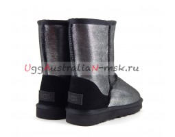 UGG CLASSIC SHORT II GLITTER BLACK