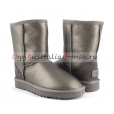 UGG CLASSIC SHORT II METALLIC PEWTER