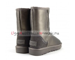 UGG CLASSIC SHORT II METALLIC PEWTER