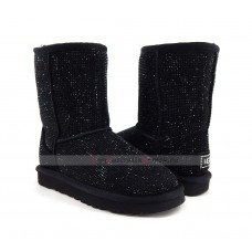 UGG CLASSIC SHORT MIDDLE CYLINDER BLACK