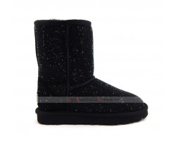 UGG CLASSIC SHORT MIDDLE CYLINDER BLACK