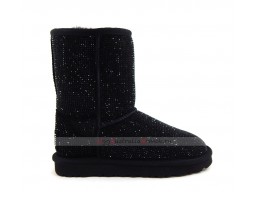 UGG CLASSIC SHORT MIDDLE CYLINDER BLACK