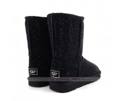 UGG CLASSIC SHORT MIDDLE CYLINDER BLACK