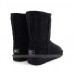 UGG CLASSIC SHORT MIDDLE CYLINDER BLACK