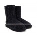 UGG CLASSIC SHORT MIDDLE CYLINDER BLACK