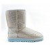 UGG CLASSIC SHORT MIDDLE CYLINDER CLOUD AND WHITE