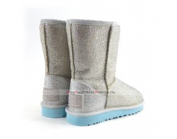 UGG CLASSIC SHORT MIDDLE CYLINDER CLOUD AND WHITE