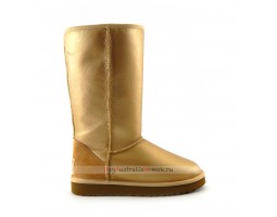 UGG CLASSIC TALL METALLIC SOFT GOLD