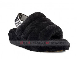 UGG FLUFF YEAH SLIDE BLACK