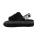 UGG FLUFF YEAH SLIDE BLACK