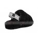 UGG FLUFF YEAH SLIDE BLACK