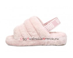 UGG FLUFF YEAH SLIDE SEASHELL PINK