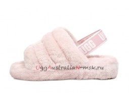 UGG FLUFF YEAH SLIDE SEASHELL PINK